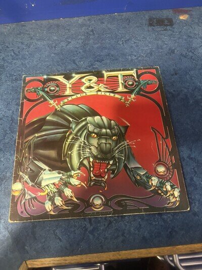 Y&T Black Tiger 12" Vinyl LP 1982 A&M UK , Classic Rock