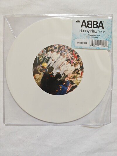 ABBA - HAPPY NEW YEAR - WHITE VINYL 2018 - NUMBERED LTD TO 3000 - NEW