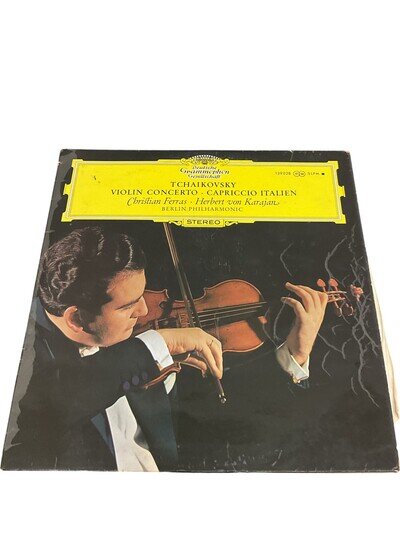 Tchaikovsky Violin Concerto Karajan Deutsche Grammophon Vinyl Record LP