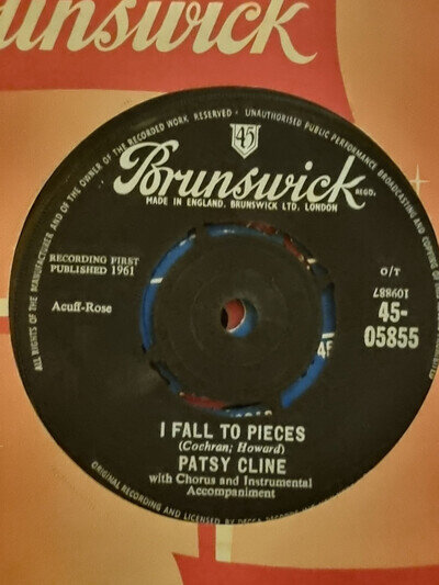 Patsy Cline, I fall to pieces, EX