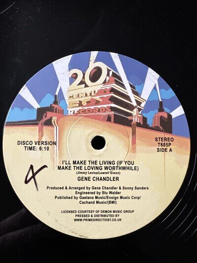 Gene Chandler - I’ll Make The Living (if You Make The Loving Worthwhile) 12”
