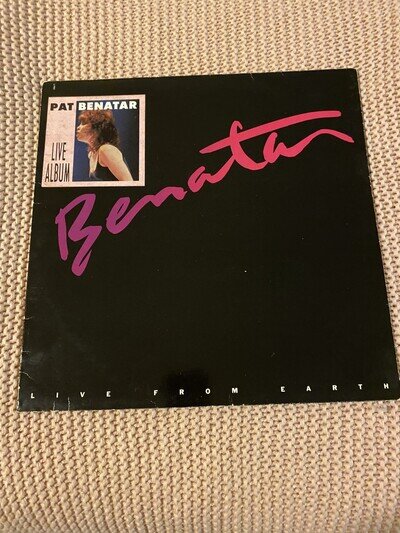 PAT BENATAR-LIVE FROM EARTH 12" VINYL LP ALBUM 1983!