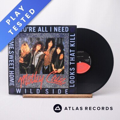 Mötley Crüe You're All I Need 12" Single Vinyl Record EKR 65T Elektra - EX/VG+