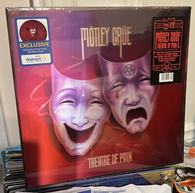 MÖTLEY CRÜE Theatre of Pain 40th Ann RED WAVE Vinyl LP Lenticular 3D sealed new