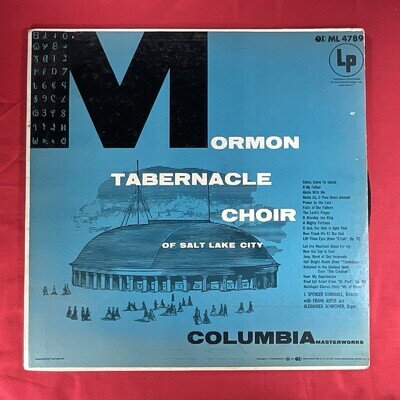 Mormon Tabernacle Choir Salt Lake City Album 12’ Vinyl LP Record