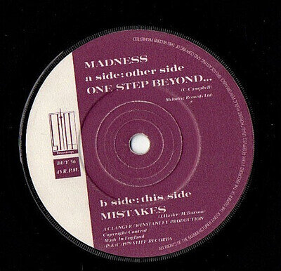 Madness - One Step Beyond ... ( 2-Tone .. 7” Single VINYL ) .. VG