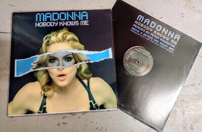 MADONNA NOBODY KNOWS ME 12" VINYL US PROMO - FREE CUSTOM MADE SLEEVE