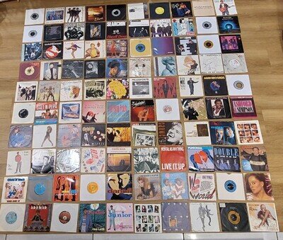 Joblot 100x 1980's Hits Pop 7" Singles Madonna Prince Queen Wham Kylie Blondie