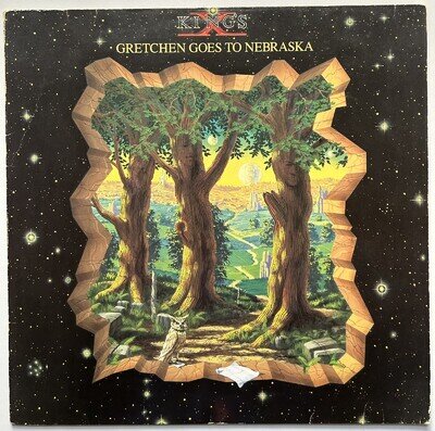 King's X : Gretchen Goes To Nebraska 1989 EU black vinyl 12" LP VG/VG Megaforce