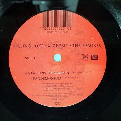 KILLING JOKE ALCHEMY - THE REMIXES ROUGH TRADE RTD15932210 Germany VINYL 12
