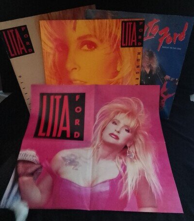 Lita Ford x 3 Vinyl Bundle - See Notes For Information