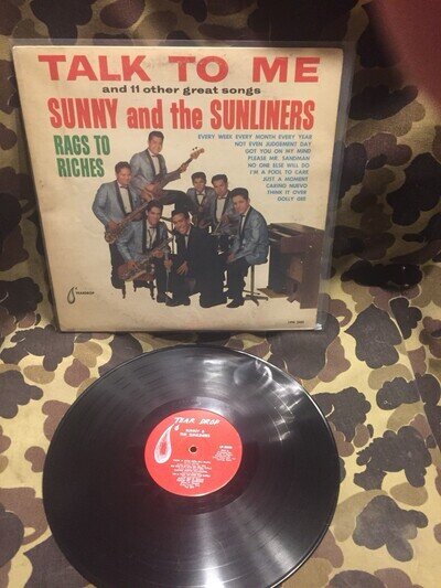 SUNNY & THE SUNLINERS Talk To Me TEARDROP LP Mono