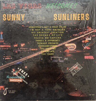 Sunny & The Sunliners “Las Vegas Welcomes Sunny & The Sunliners” Tejano Lp