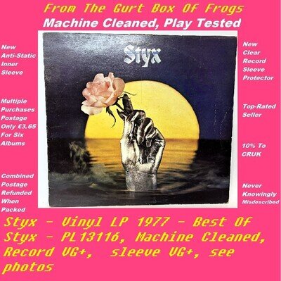 Styx - Vinyl LP 1977 - Best Of Styx - PL13116 - VG+/VG+ - Machine Cleaned