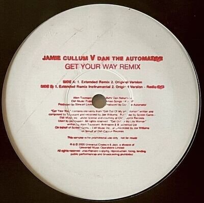 Jamie Cullum vs. Dan The Automator - Get Your Way Remix (12") (Promo) (G++/NM)