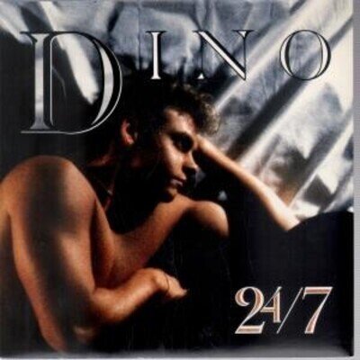 Dino 24/7 7" vinyl UK 4th and Broadway 1989 Mispress with no label on a-side b/w