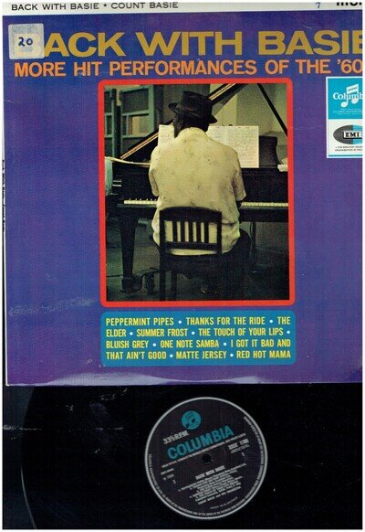 COUNT BASIE BACK WITH BASIE COLUMBIA 1964 MONO VINYL ALBUM
