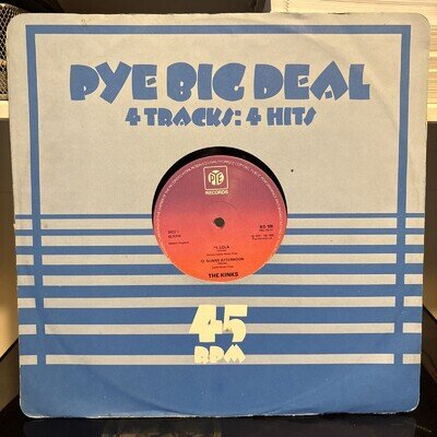 The Kinks - Lola / Sunny Afternoon - PYE Big Deal 4 Track 12” - EX