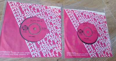 The Kinks You Still Want Me & Long Tall Sally ORIGINAL UK 45's 1964 PYE
