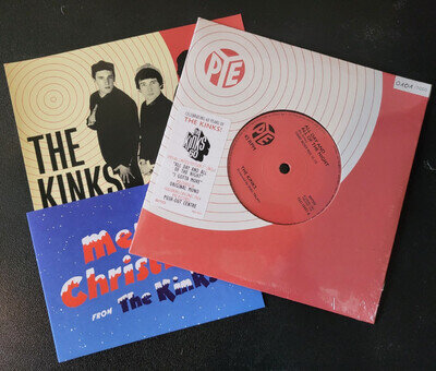 The KINKS – All Day and All of the Night WITH ART CARD AND XMAS CARD -RARE PSYCH