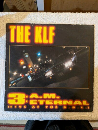 The KLF 3 A.M. Eternal 1990 12 Vinyl Record Album LP VG/VG