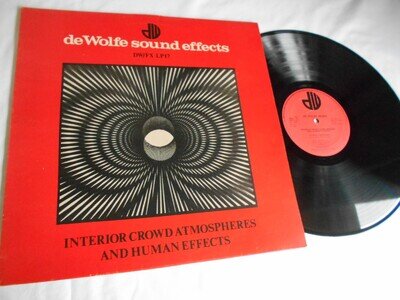 De Wolfe Sound Effects 1980 Original LP Interior Crowd Atmospheres