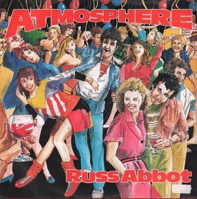 Russ Abbot Atmosphere 7" vinyl UK Spirit 1985 pic sleeve has small white sticker