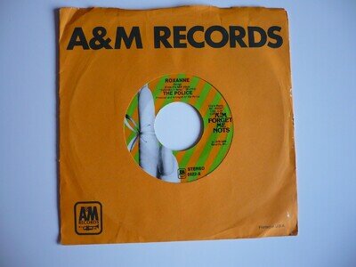 The Police Roxanne / Can't Stand Losing You 7" Vinyl US A&M Single Sting EXC