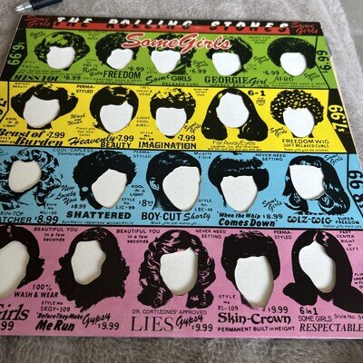 Rolling Stones Some Girls 1978 Uk Vinyl Lp Cun 39108 uncensored Inner
