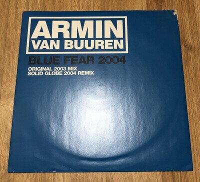 Armin Van Buuren - Blue Fear 2004. Solid Globe Remix. Classic Trance Vinyl. VG+