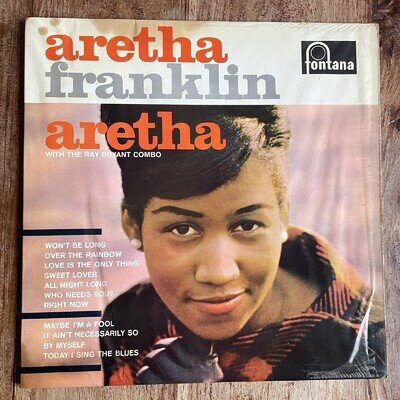 ARETHA FRANKLIN - ARETHA VG+/EX- VINYL LP / FIRST PRESSING FONTANA UK