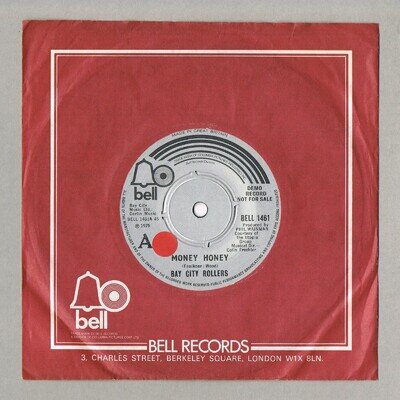 Bay City Rollers Money Honey UK 7" Demo Glam Rock Promo BELL 1461 Tidy Vinyl