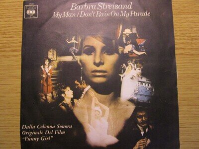 Barbra Streisand My man 7" Vinyl Record Italy