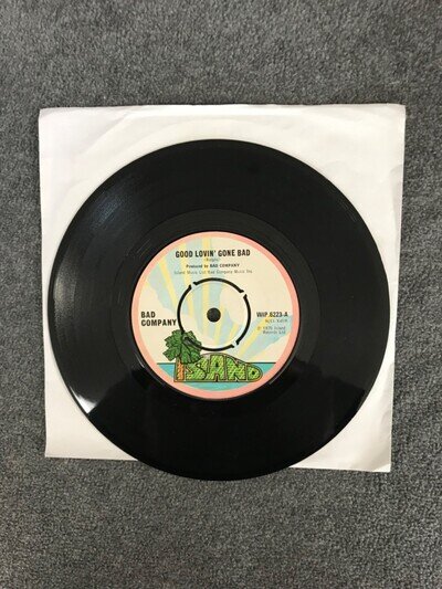 Bad Company Good Lovin’ Gone Bad / Whiskey Bottle 7" 45 vinyl