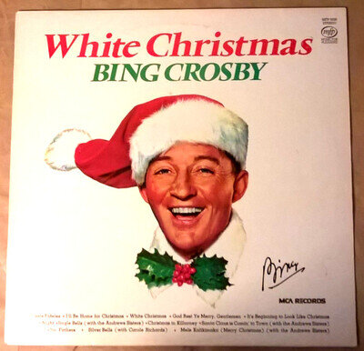 BING CROSBY White Christmas Vinyl 1982 VG+/VG+ Stereo LP Record 33 Album MFP5590