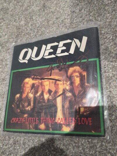 Queen Crazy Little Thing Called Love We Will Rock You 1979 With Band Autograph