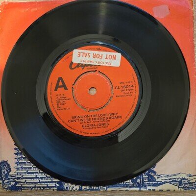 GLORIA JONES BRING ON THE LOVE(WHY CAN'T WE BE FRIEND'S AGAIN)