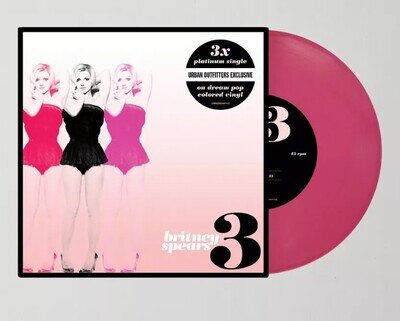 Britney Spears - 3 - Urban Outfitters Dream Pop Pink Coloured 7" Vinyl IN HAND