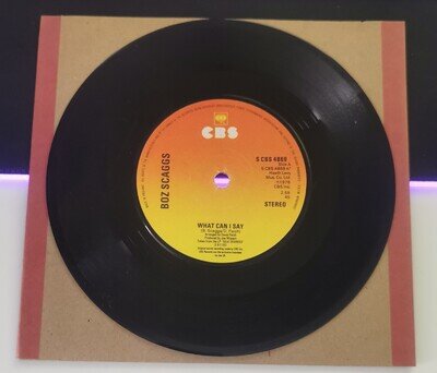 S CBS 4869 - Boz Scaggs - What Can I Say & Harbour Lights 7" Single