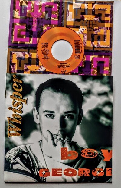 BOY GEORGE WHISPER 7" US VINYL SINGLE 45 - FREE CUSTOM PIC SLEEVE