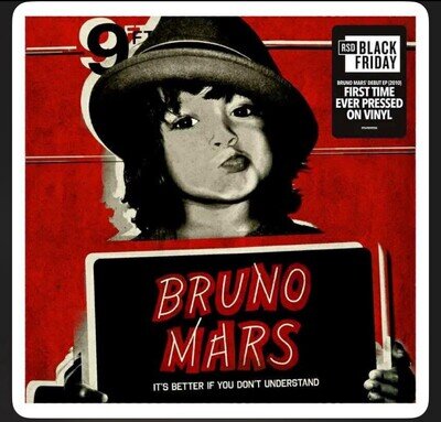 Bruno Mars It's Better If You Don't Understand 10" Vinyl RSD New