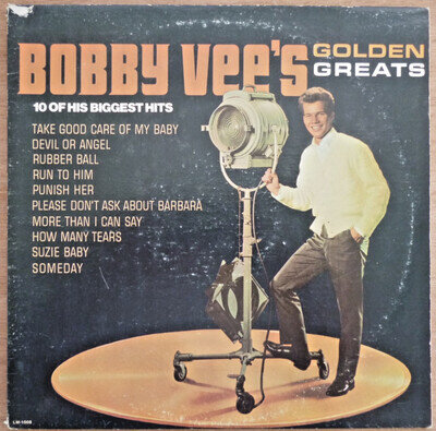 BOBBY VEE : Bobby Vee's Golden Greats. 1980 Vinyl LP LM-1008. Ex/VG-