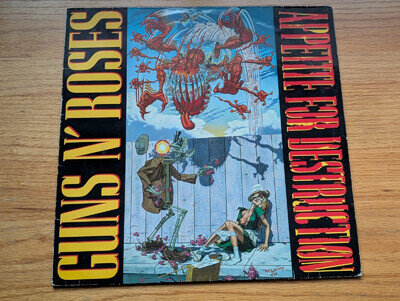 GUNS N' ROSES - APPETITE FOR DESTRUCTION (EU 1987 ISSUE - INNER SLEEVE - VG/VG+)