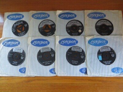BOBBY DARIN ~ 8 x UK LONDON 45's bUNDLE - ROCK'N'ROLL / POP.. SPLISH SPLASH
