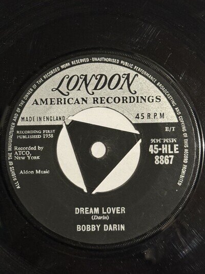 Bobby Darin Dream Lover 1958 7" London HLE 8867 EX