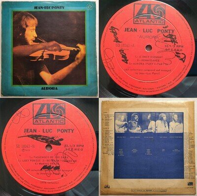 JEAN-LUC PONTY AURORA 1976 UNIQ CVR UNIQ ERRORS SPANISH TITLES RARE CHILEAN PRS!