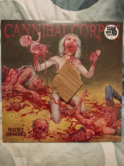 CANNIBAL CORPSE VIOLENCE UNIMAGINED 12"CLEAR WITH RED 12"LP NEW&SEALED