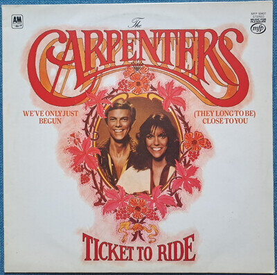 The Carpenters - Ticket To Ride - 12" VINYL LP ALBUM RECORD - NEAR MINT