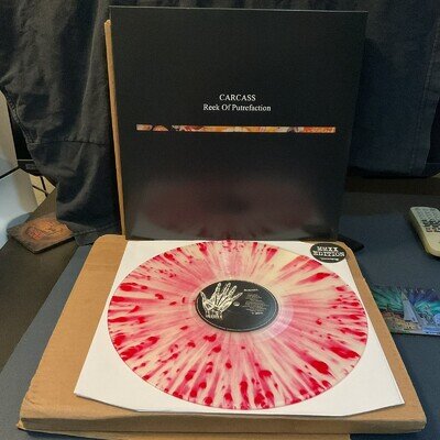 Carcass Reek of Putrefaction Vinyl Record LP /300 OOP At The Gates Black Dahlia