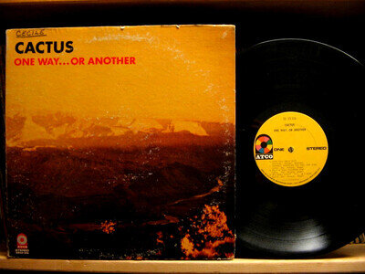 Cactus / One Way... Or Another-Heavy Blues Rock Lp-1971 OG With Rare Poster